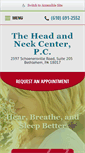 Mobile Screenshot of headandneckcenter.com